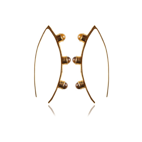 NADYA EARRINGS (Tiger Eye)